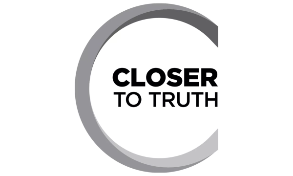 Logo for "Closer to Truth," featuring a stylized letter "C" with the phrase prominently displayed in bold letters.