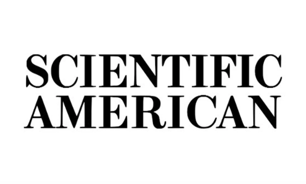 Logo of Scientific American, a well-known science magazine.